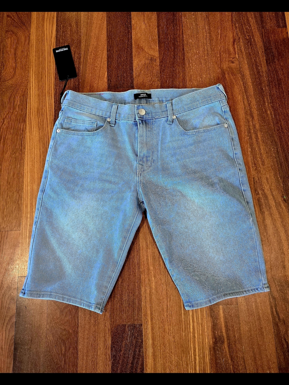 True Religion Light Blue Denim Jean Shorts